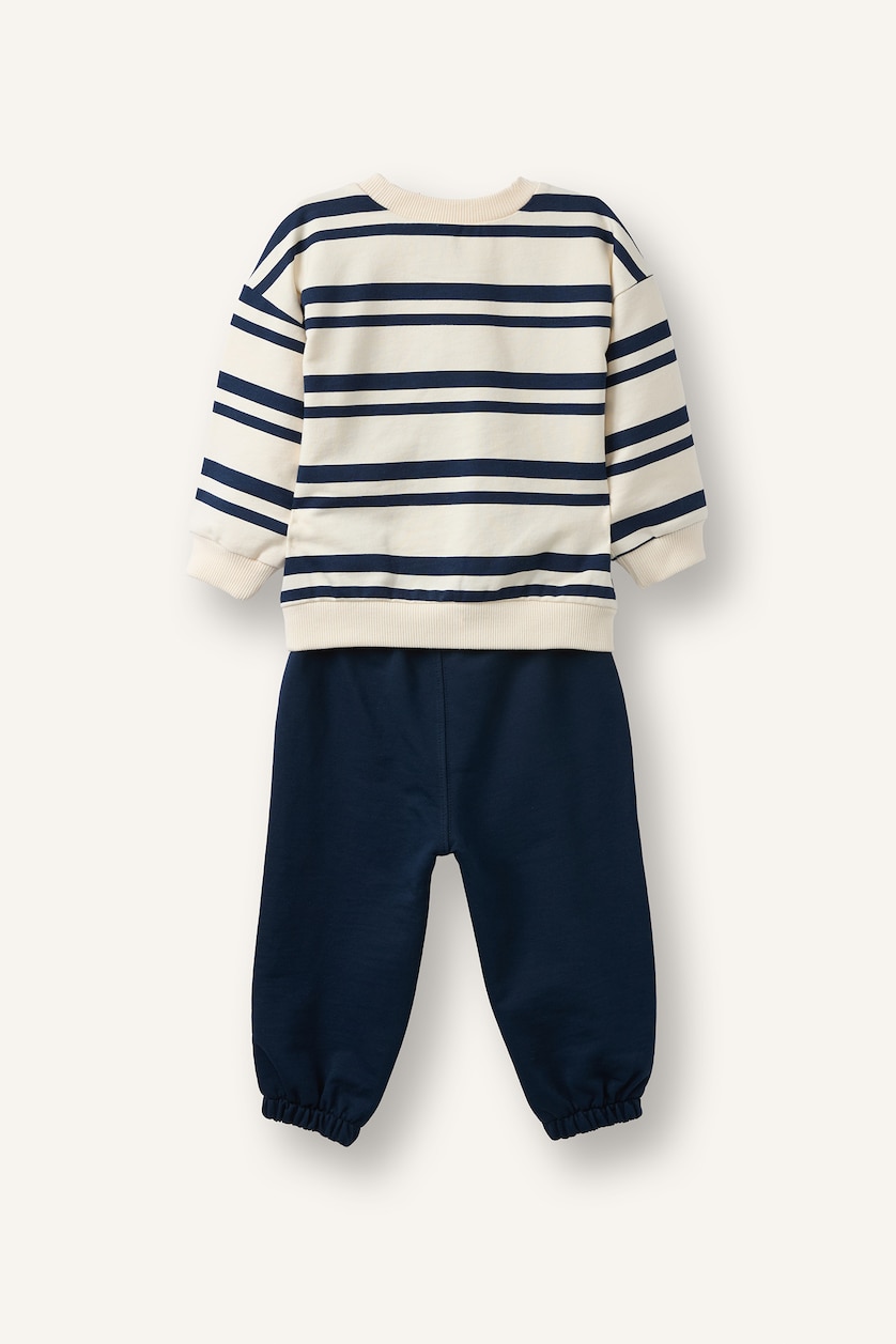 Baby Boy NAVY سيت ولادي قماش خفيف - قطعتين