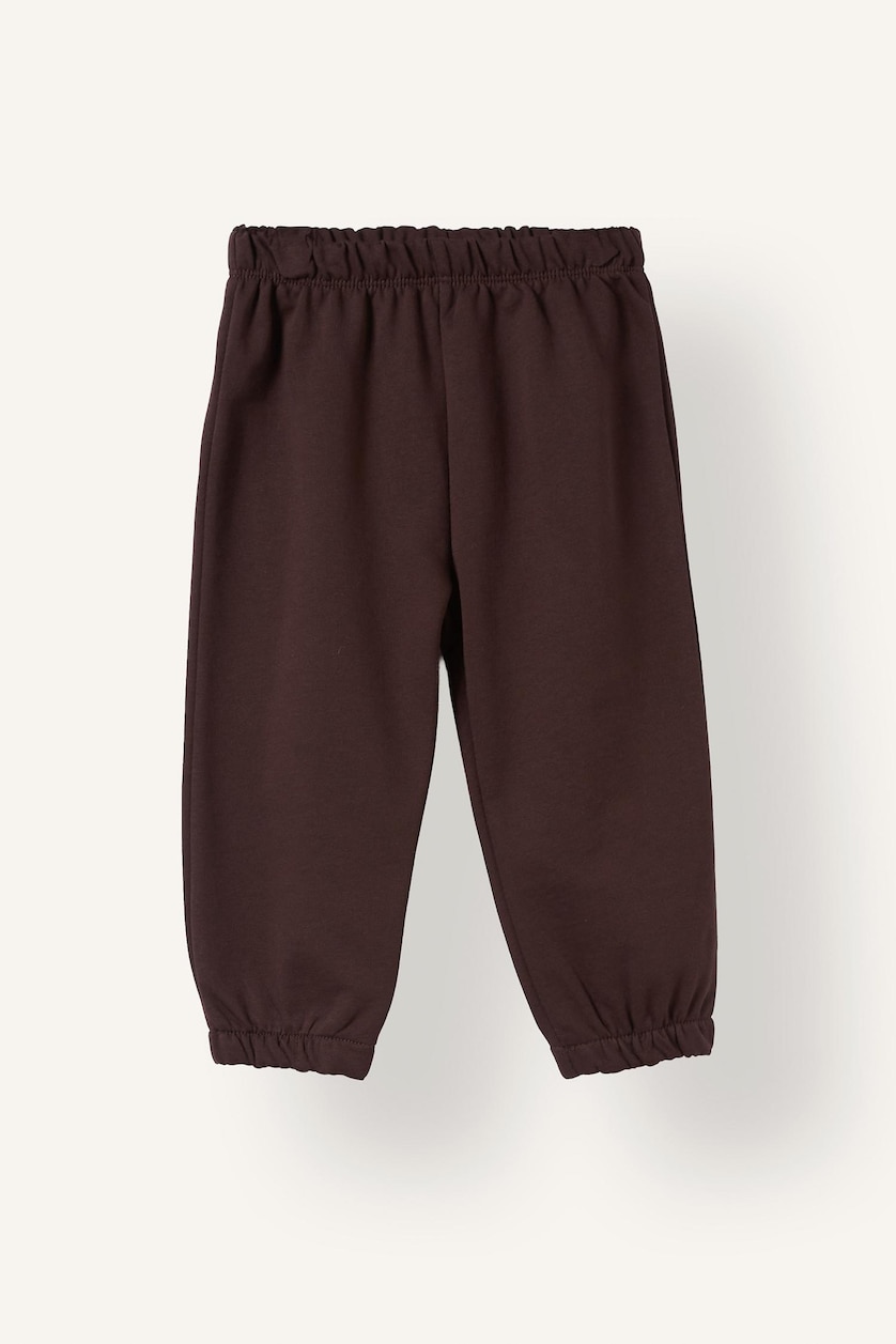 Baby Boys Brown 2 piece Oversize Fit Crew Neck Set