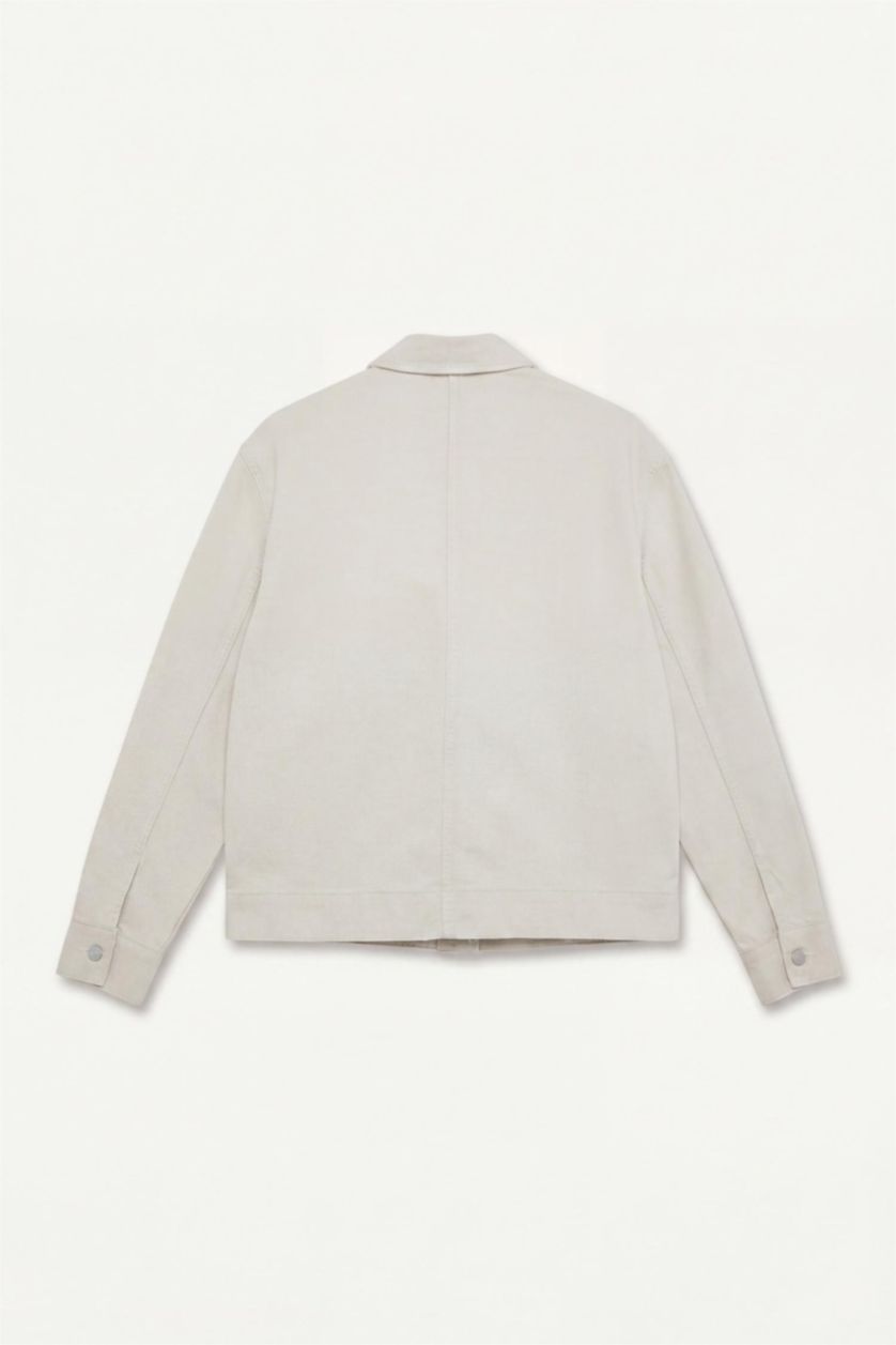 MAN Light Grey Regular Fit Long Sleeve Denim Jacket