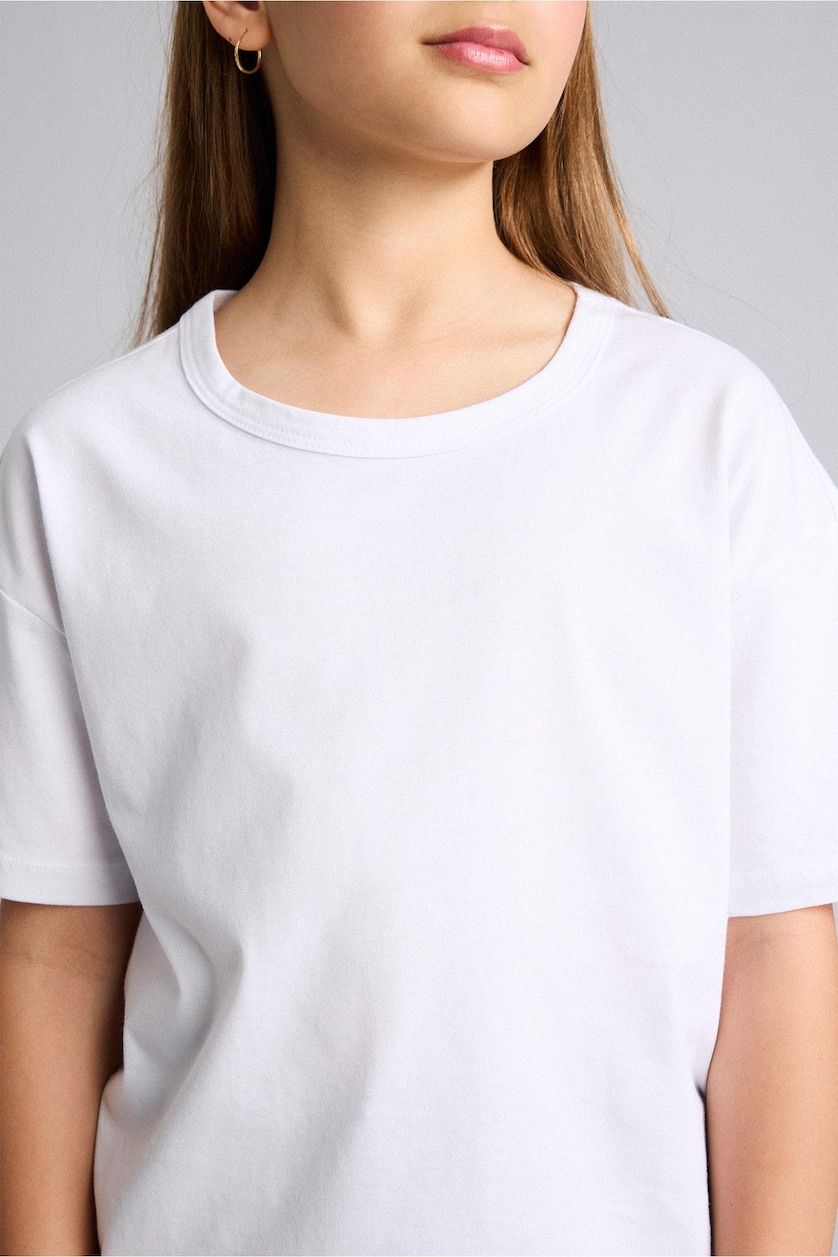 Young Girls - Teen Girls White 2 piece Short Sleeve T-Shirt
