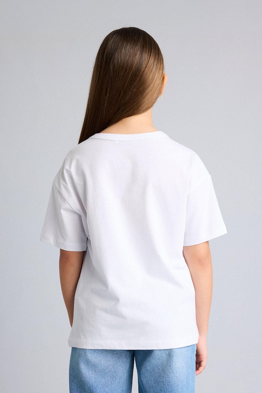 Young Girls - Teen Girls White 2 piece Short Sleeve T-Shirt