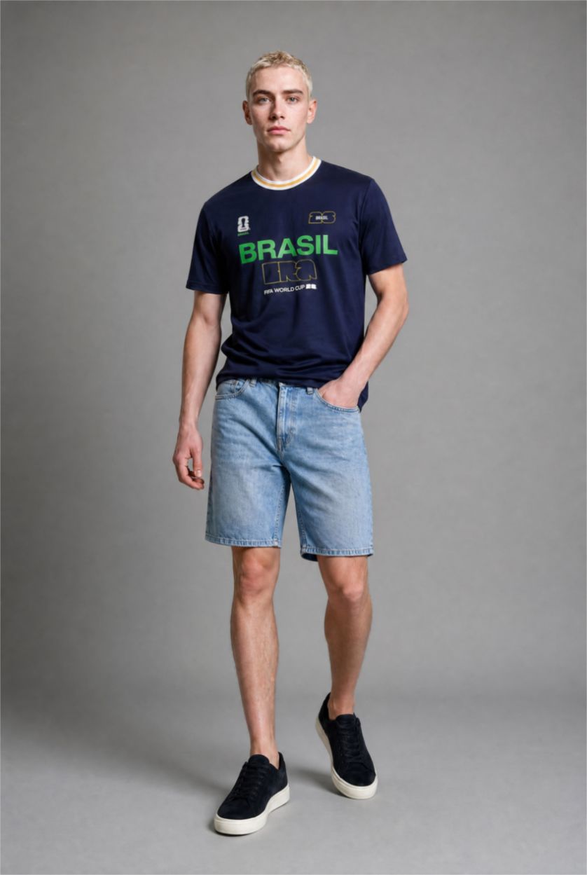 Men NAVY Boxy Fit Short Sleeve T-Shirt