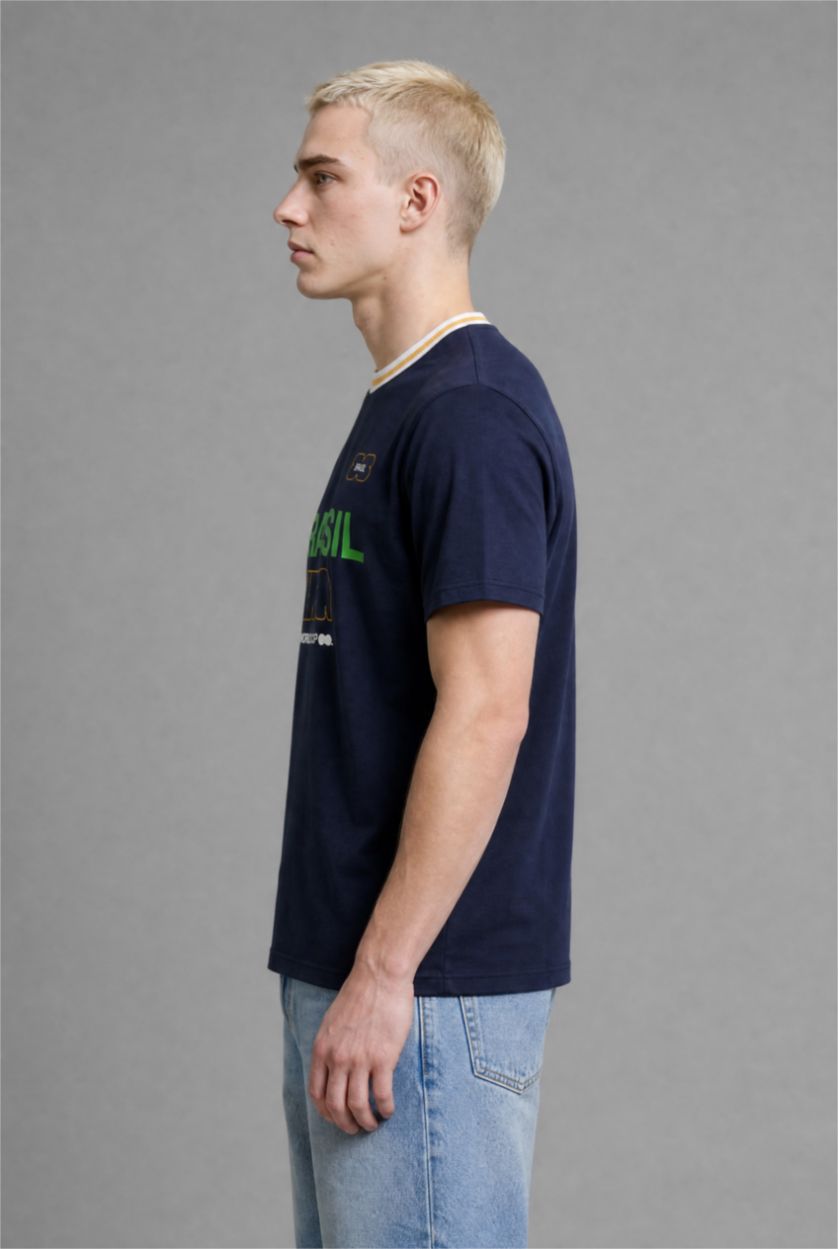 Men NAVY Boxy Fit Short Sleeve T-Shirt