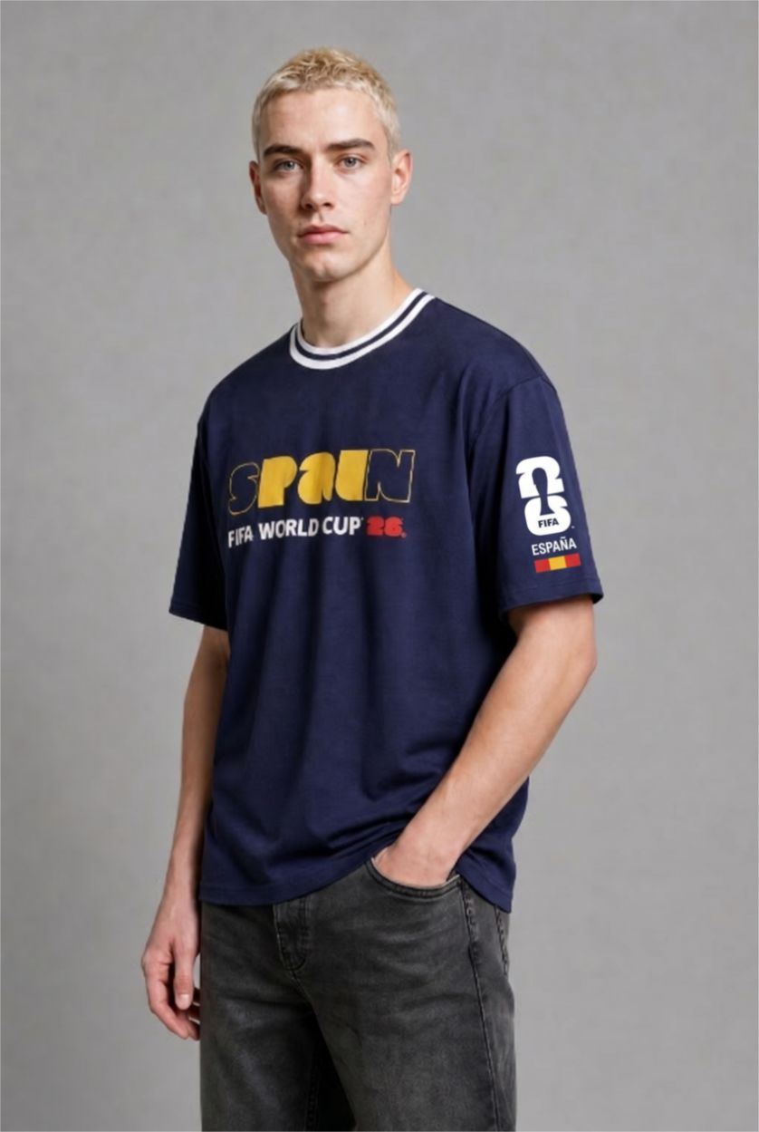 Men NAVY Boxy Fit Short Sleeve T-Shirt