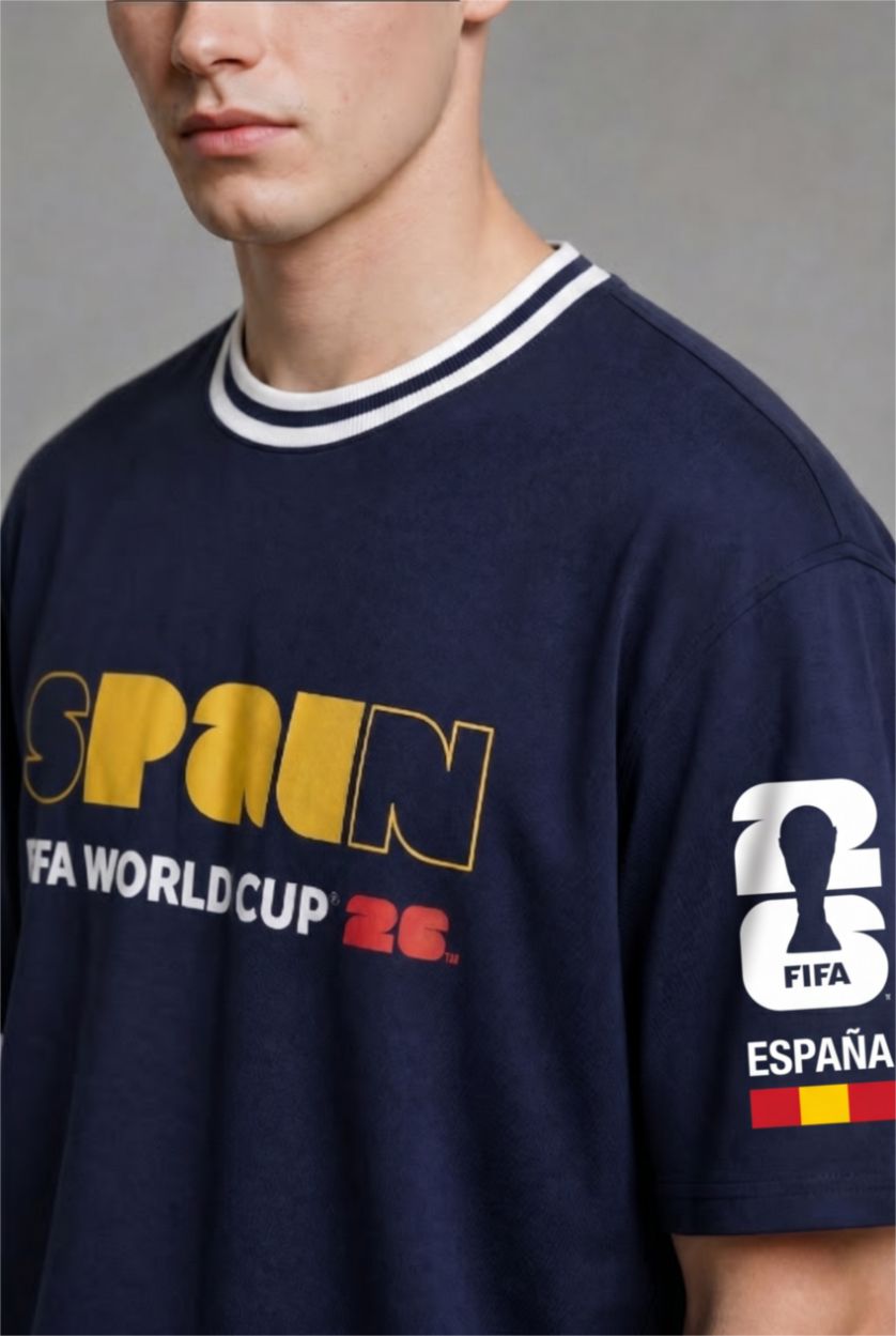 Men NAVY Boxy Fit Short Sleeve T-Shirt