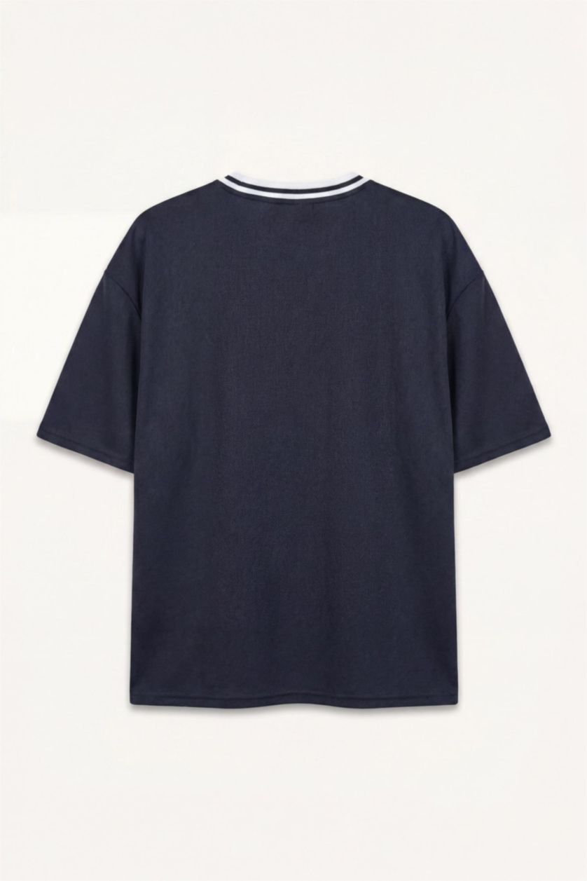 Men NAVY Boxy Fit Short Sleeve T-Shirt