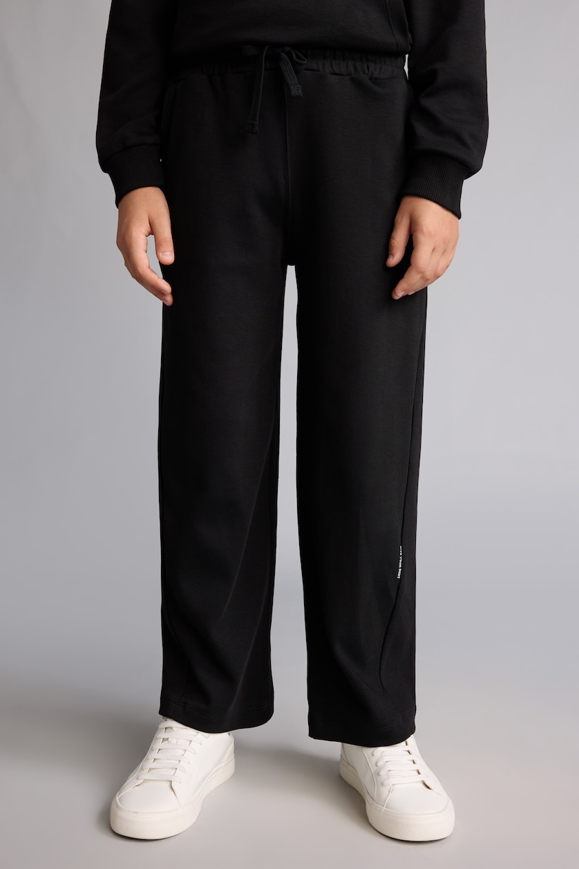 GARÇONS Noir Ensemble Sweat capuche avec poche kangourou et Jogging large pour garçon