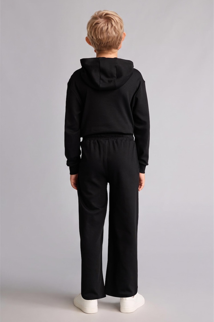 Young Boys - Teen Boys Black 2 piece Oversize Fit Set