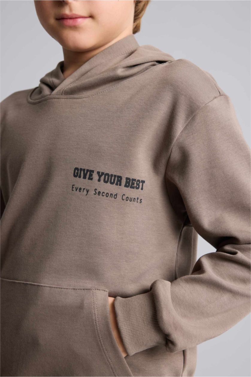 Young Boys - Teen Boys Light Brown 2 piece Oversize Fit Set