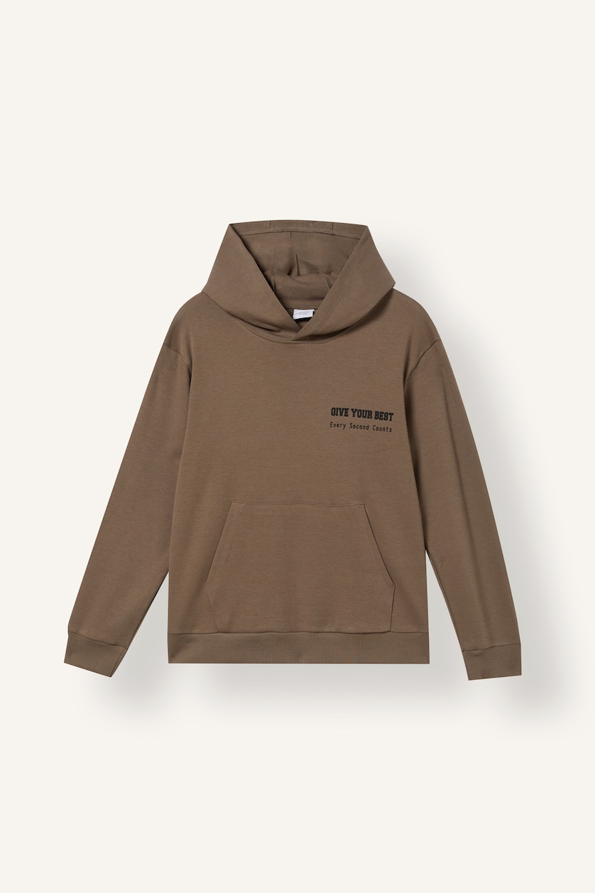 GARÇONS Marron Clair Ensemble Sweat capuche avec poche kangourou et Jogging large pour garçon
