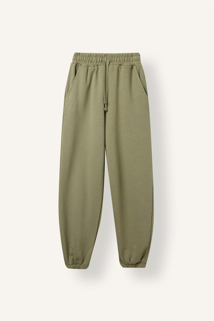 Young Boys - Teen Boys Light Khaki 2 piece Oversize Fit High Neck Slogan Set