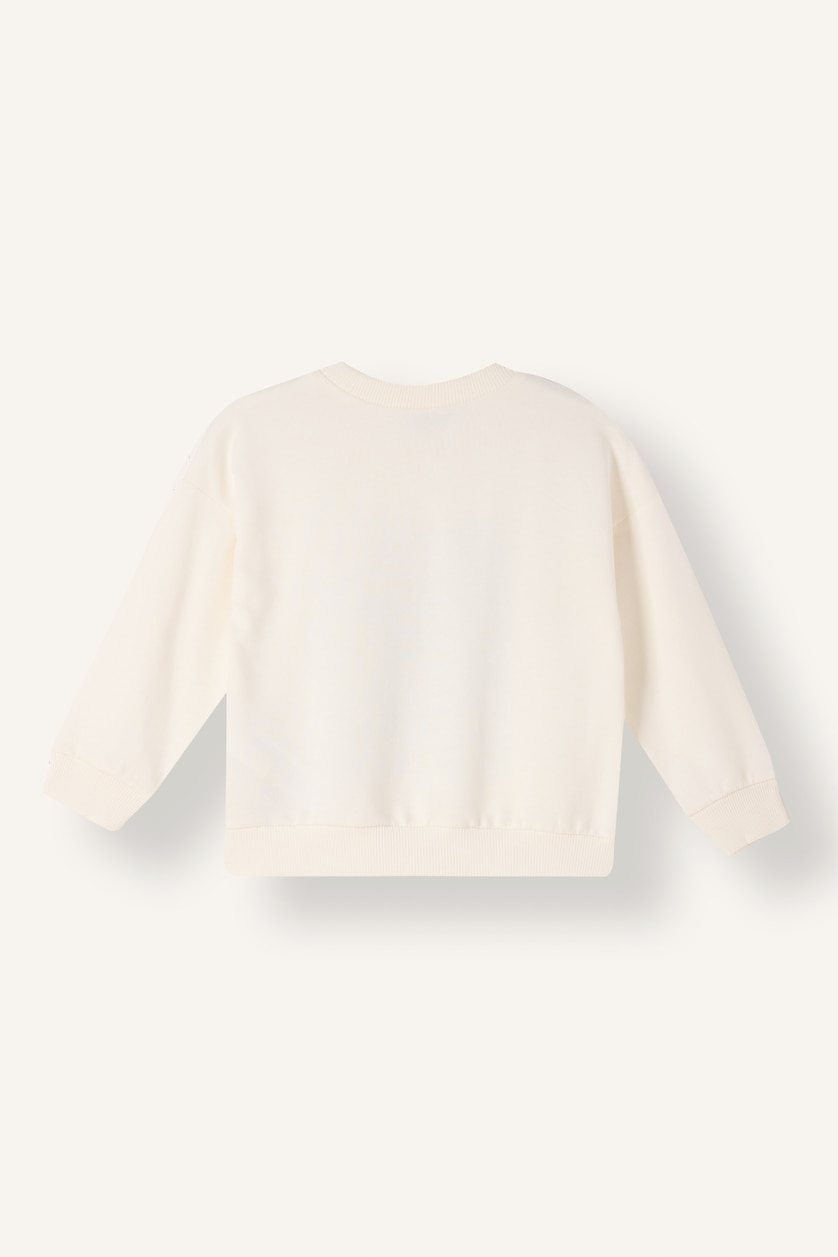 Erkek Bebek Açık Haki Baskılı Oversize 2'li Sweatshirt Erkek Bebek