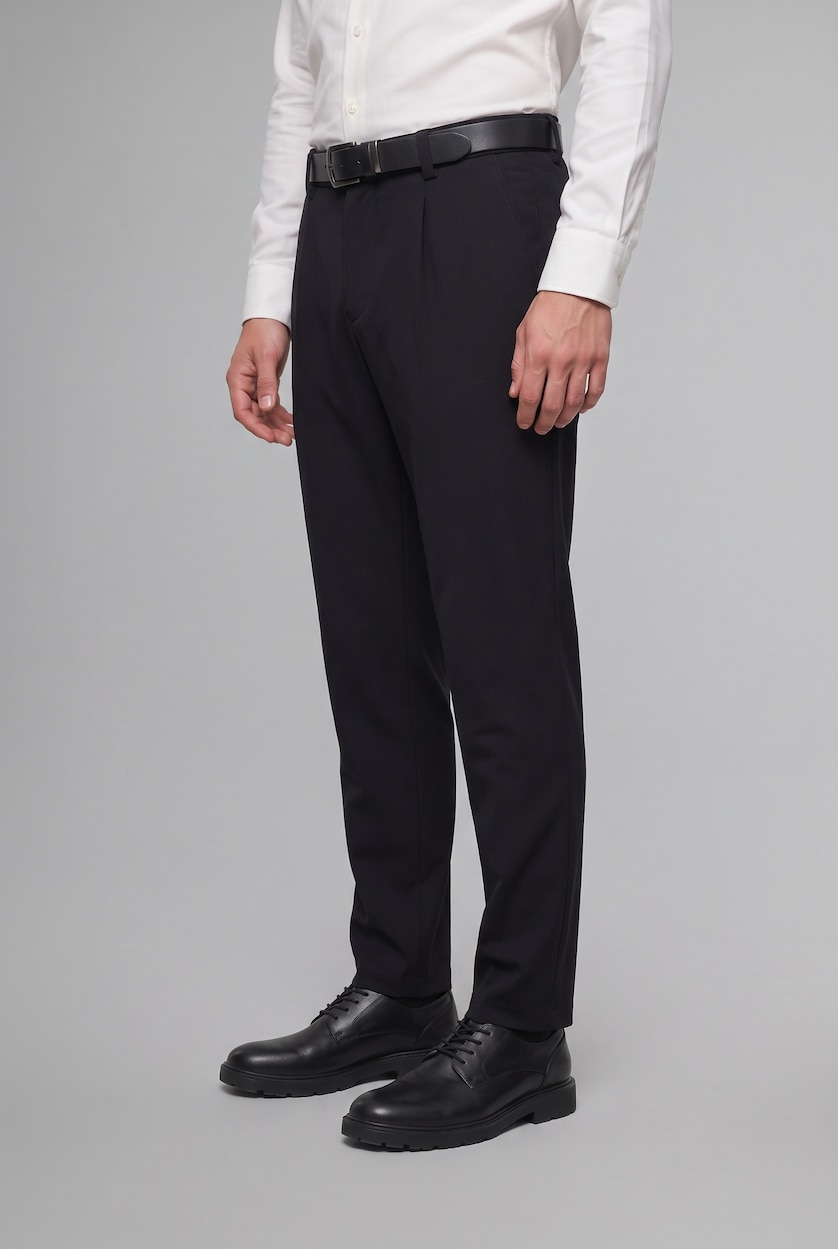 HOMME Marin Pantalon long Coupe droite