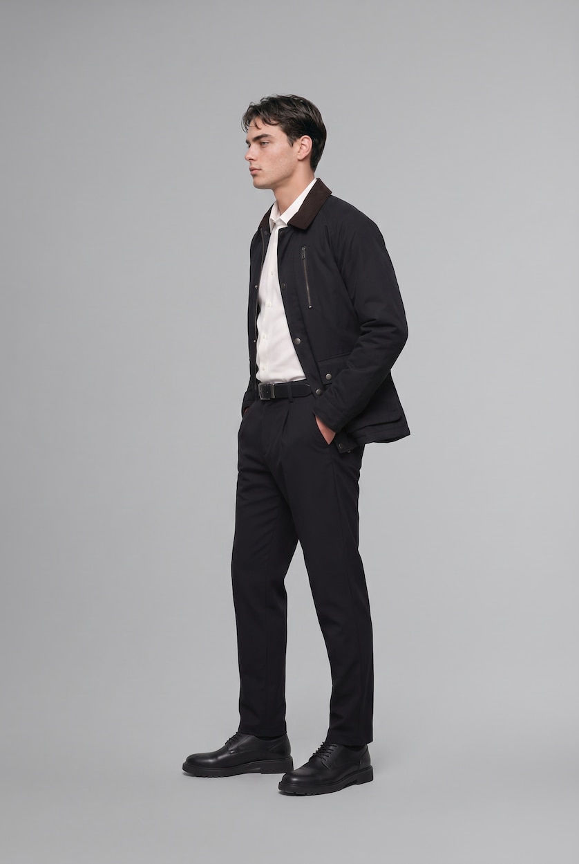 HOMME Marin Pantalon long Coupe droite