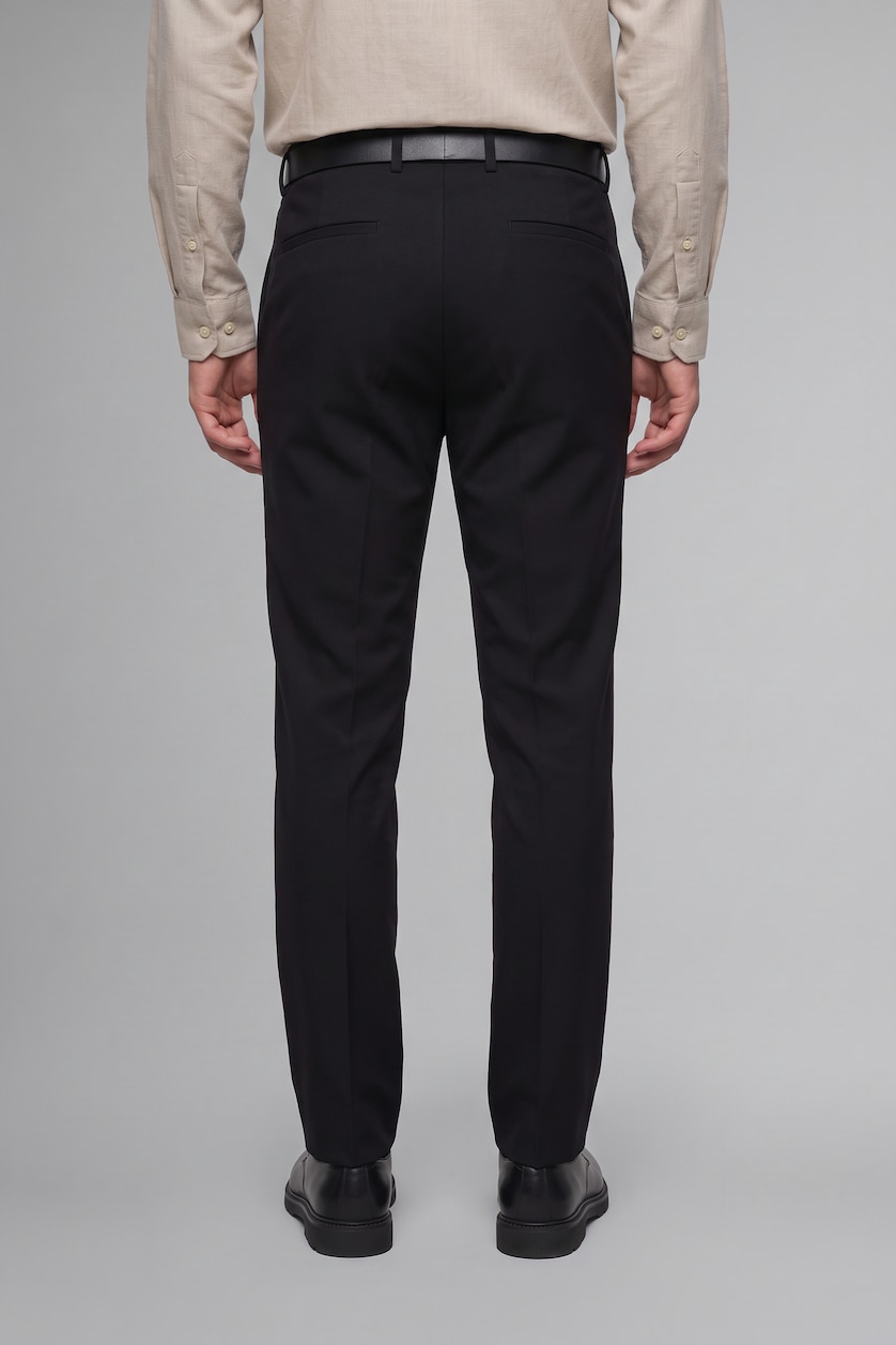 Men Black Regular Fit Trousers
