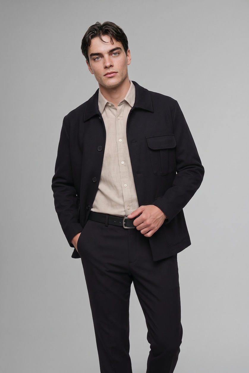 Men Black Regular Fit Trousers