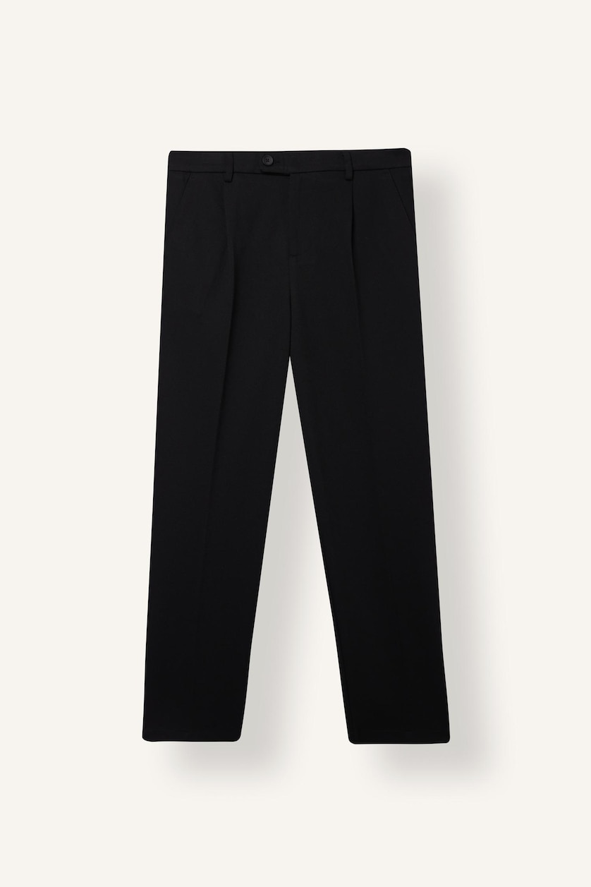 Men Black Regular Fit Trousers