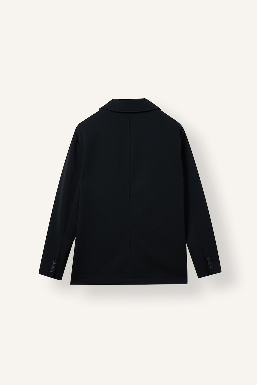 Erkek Lacivert Regular Fit Polo Yaka Blazer