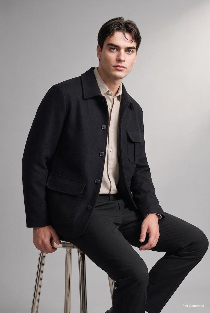 MAN NAVY Regular Fit Blazer