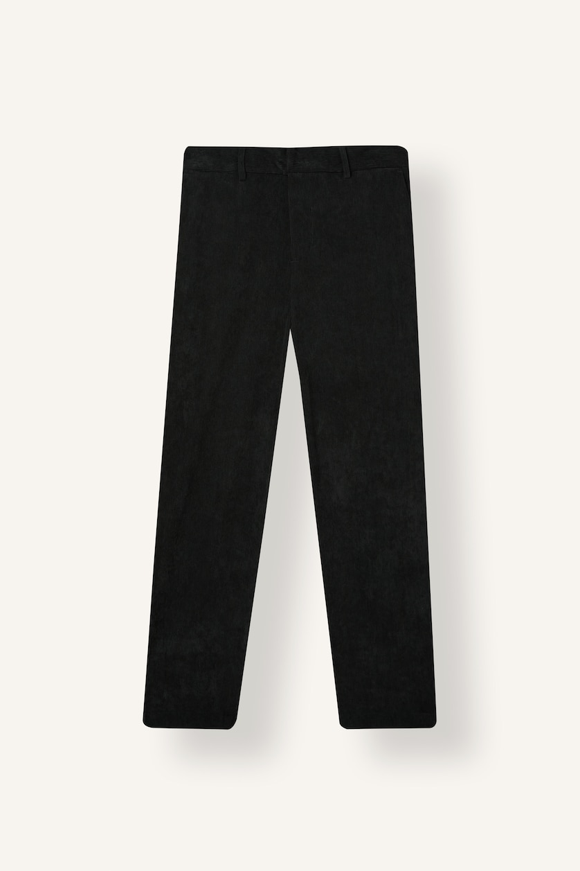 HOMME Vert Pantalon à taille normale et jambes droites Coupe régulière