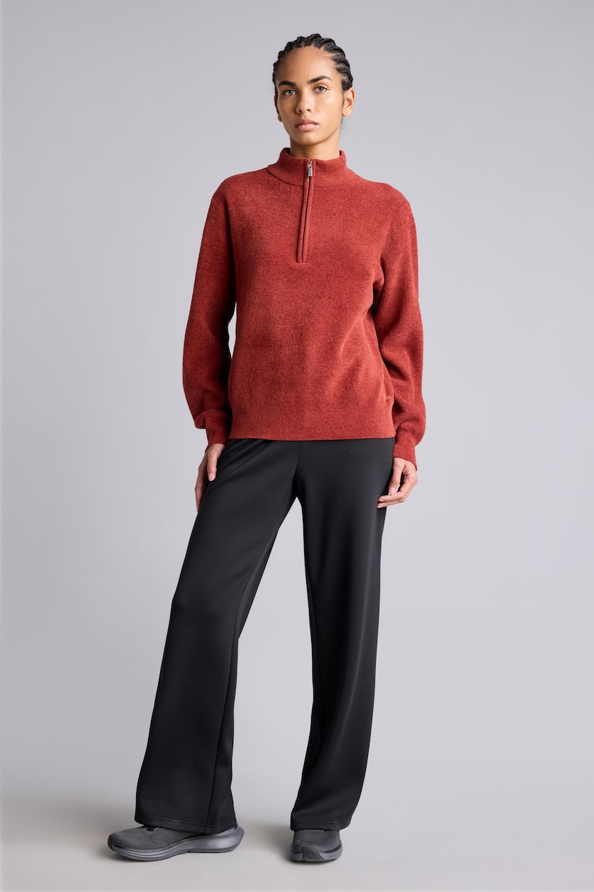 Women Bordeaux Oversize Fit Pullover
