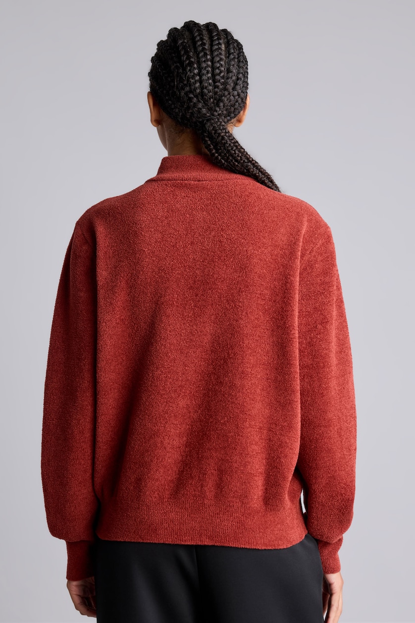 Women Bordeaux Oversize Fit Pullover