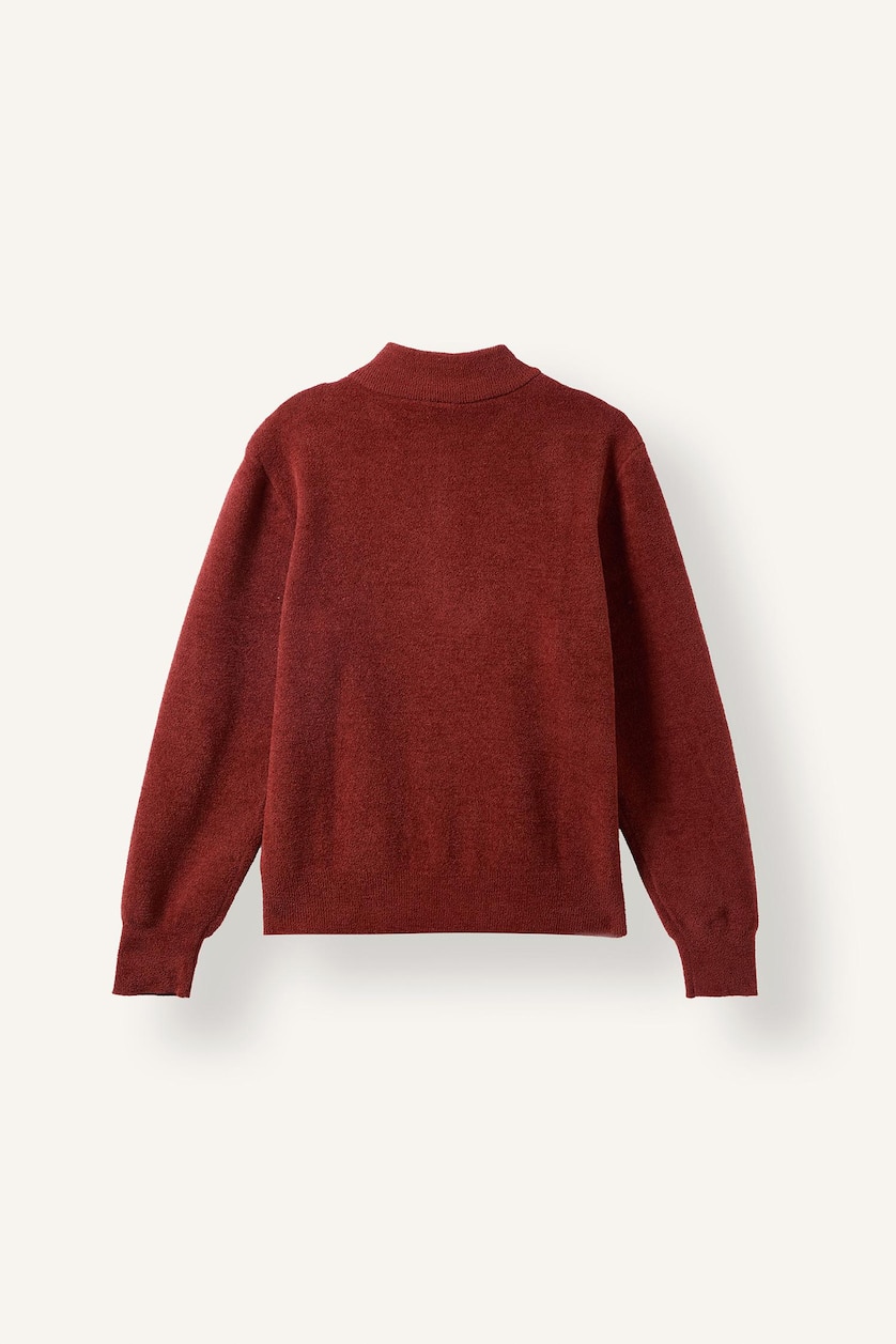 Women Bordeaux Oversize Fit Pullover