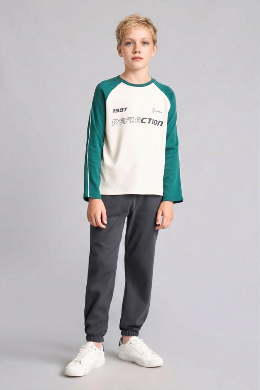 Young Boys - Teen Boys Dark Green 2 piece Oversize Fit Set