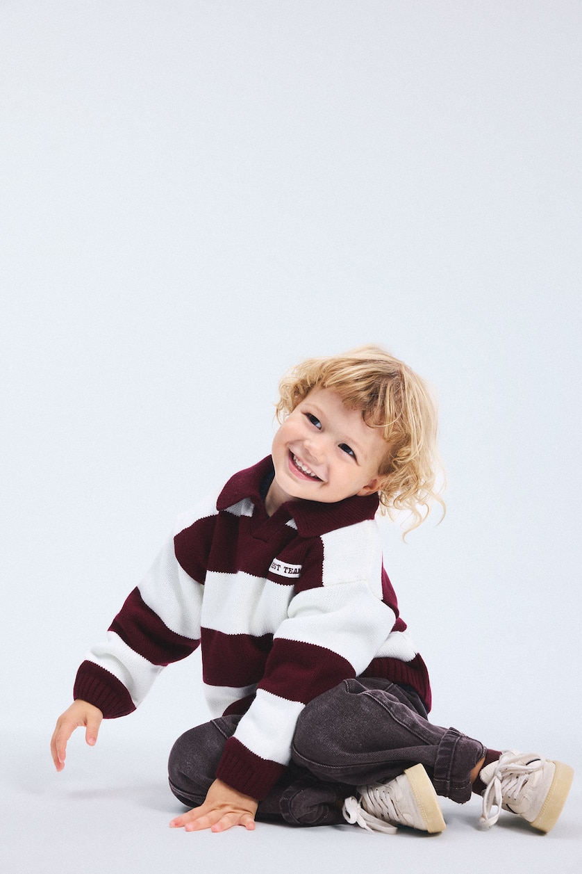 BABY BOY Bordeaux Baby Boy Oversize Pullover