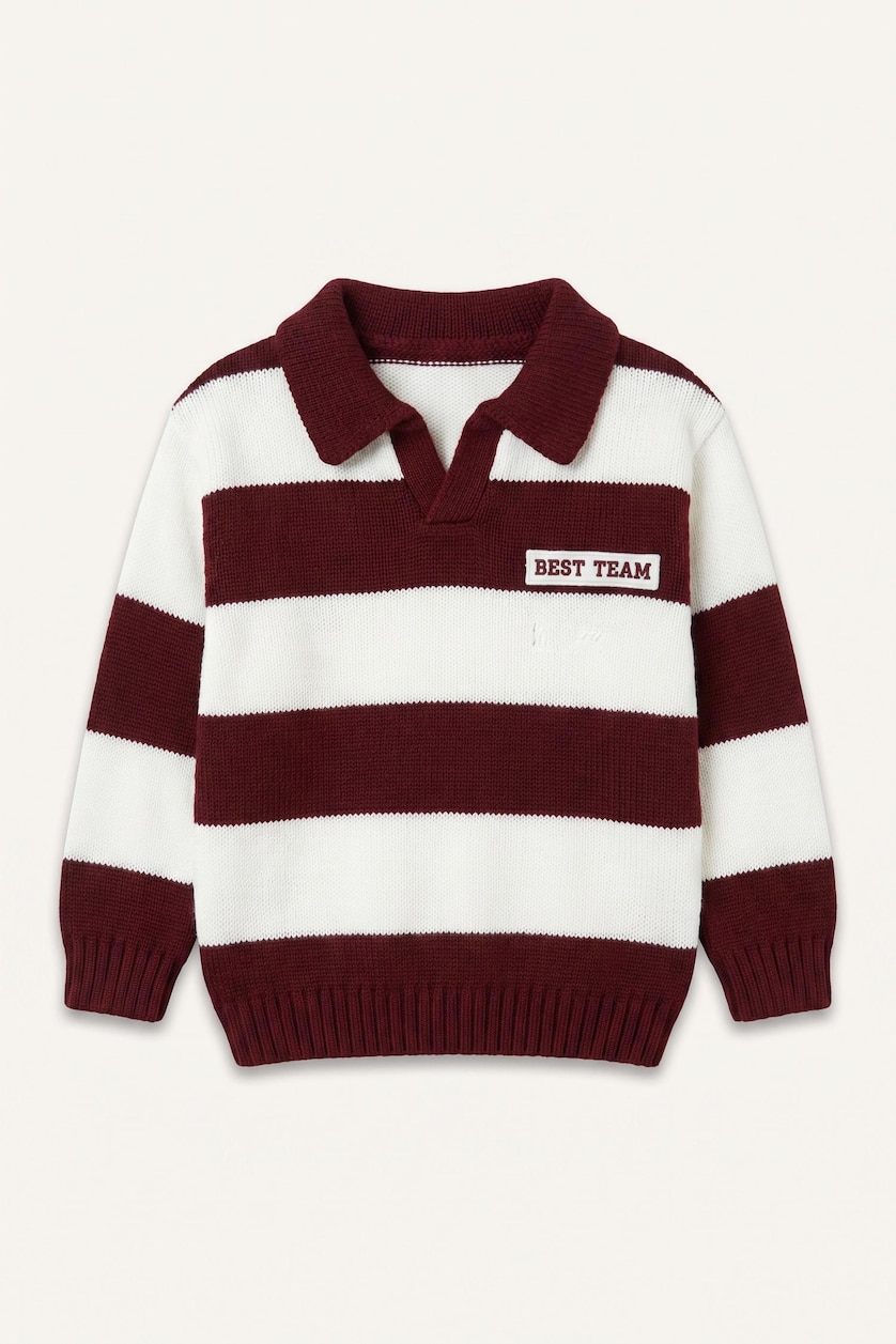 BABY BOY Bordeaux Baby Boy Oversize Pullover