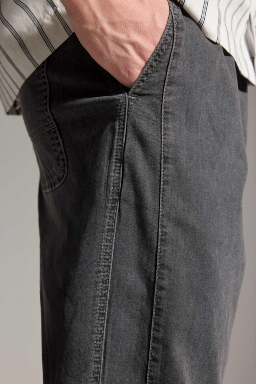 Erkek Antrasit Baggy Fıt Pantolon