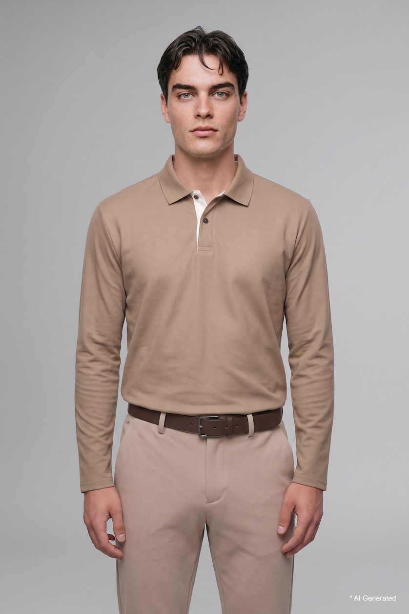 Men Light Brown Regular Fit Sweatshirt