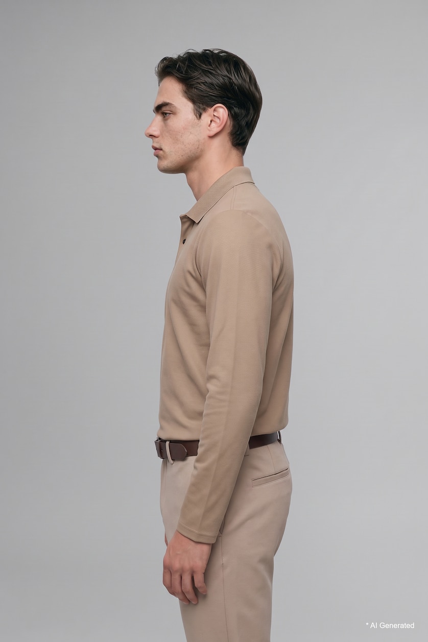 Men Light Brown Regular Fit Sweatshirt