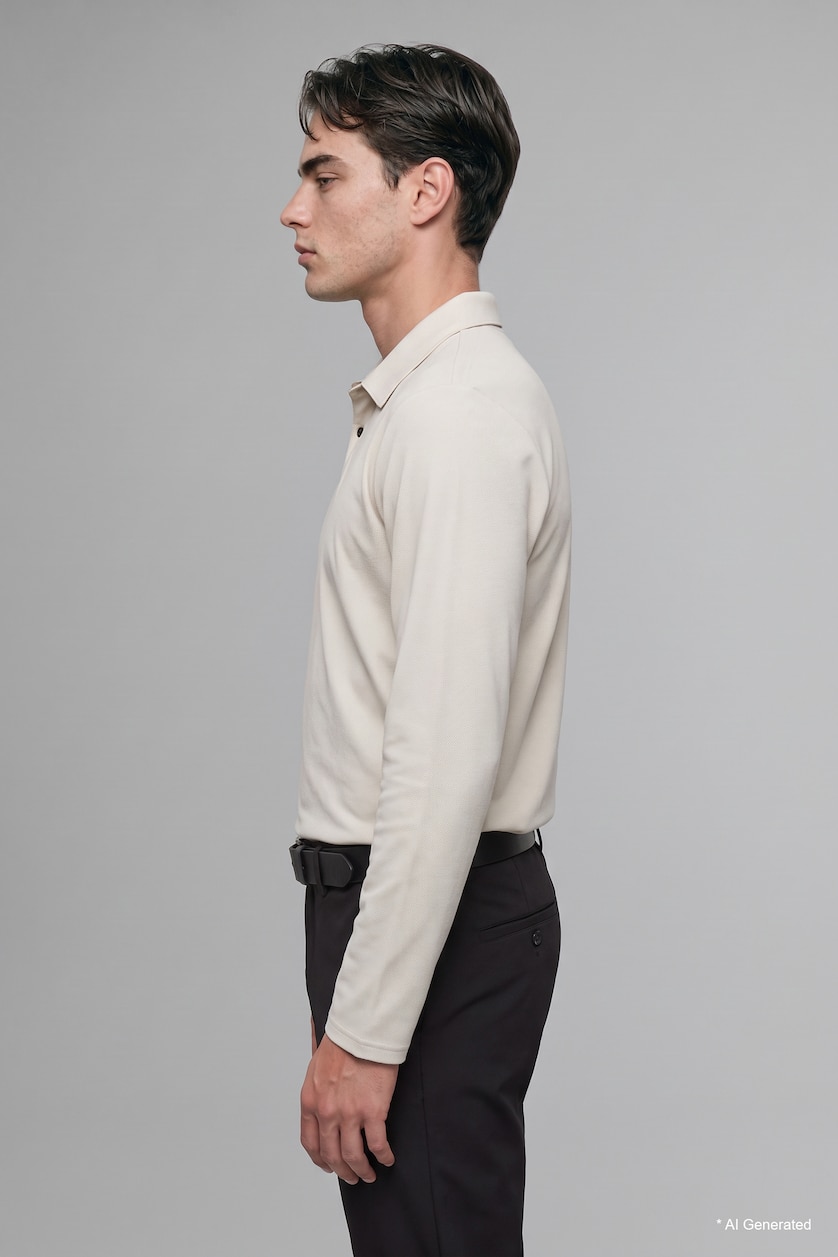 Men Ecru Regular Fit Sweatshirt