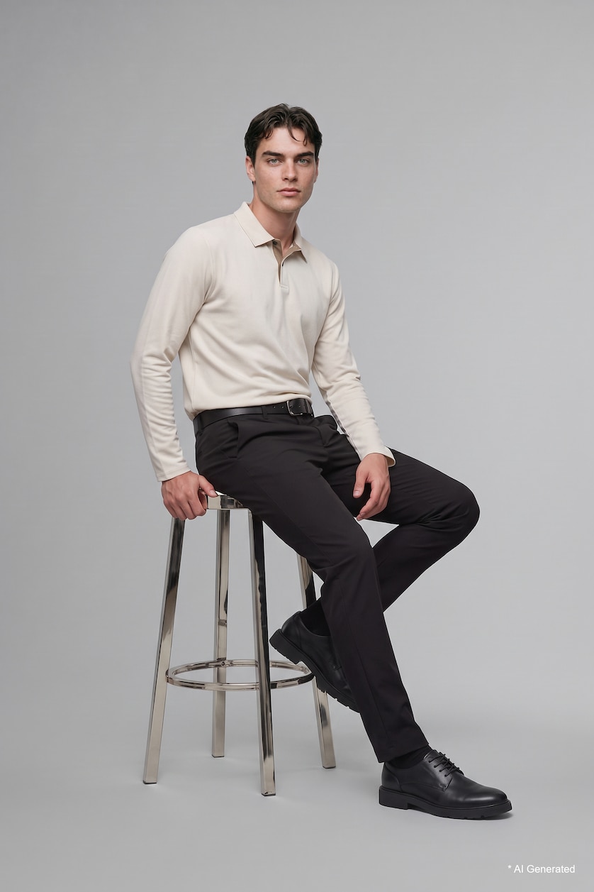 Men Ecru Regular Fit Sweatshirt