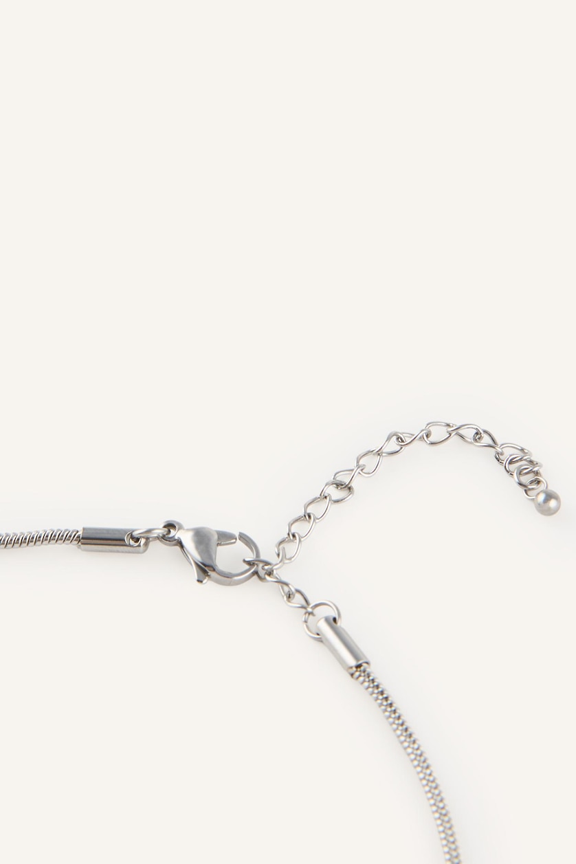 Men Gümüş Boy Silver Steel Necklace