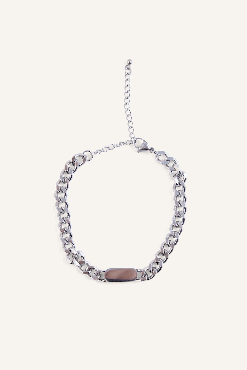 Men Gümüş Man Silver Chain Steel Bracelet