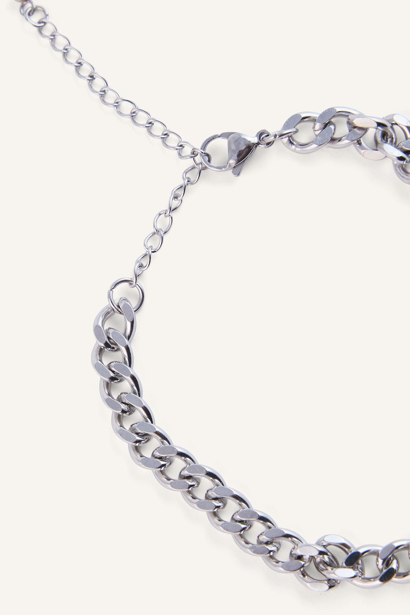 Men Gümüş Man Silver Chain Steel Bracelet