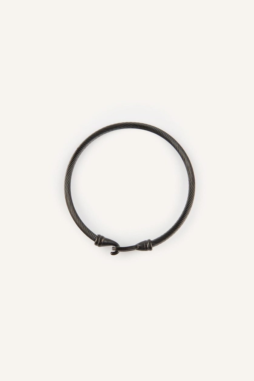 Men Black Boy Black Steel Bracelet