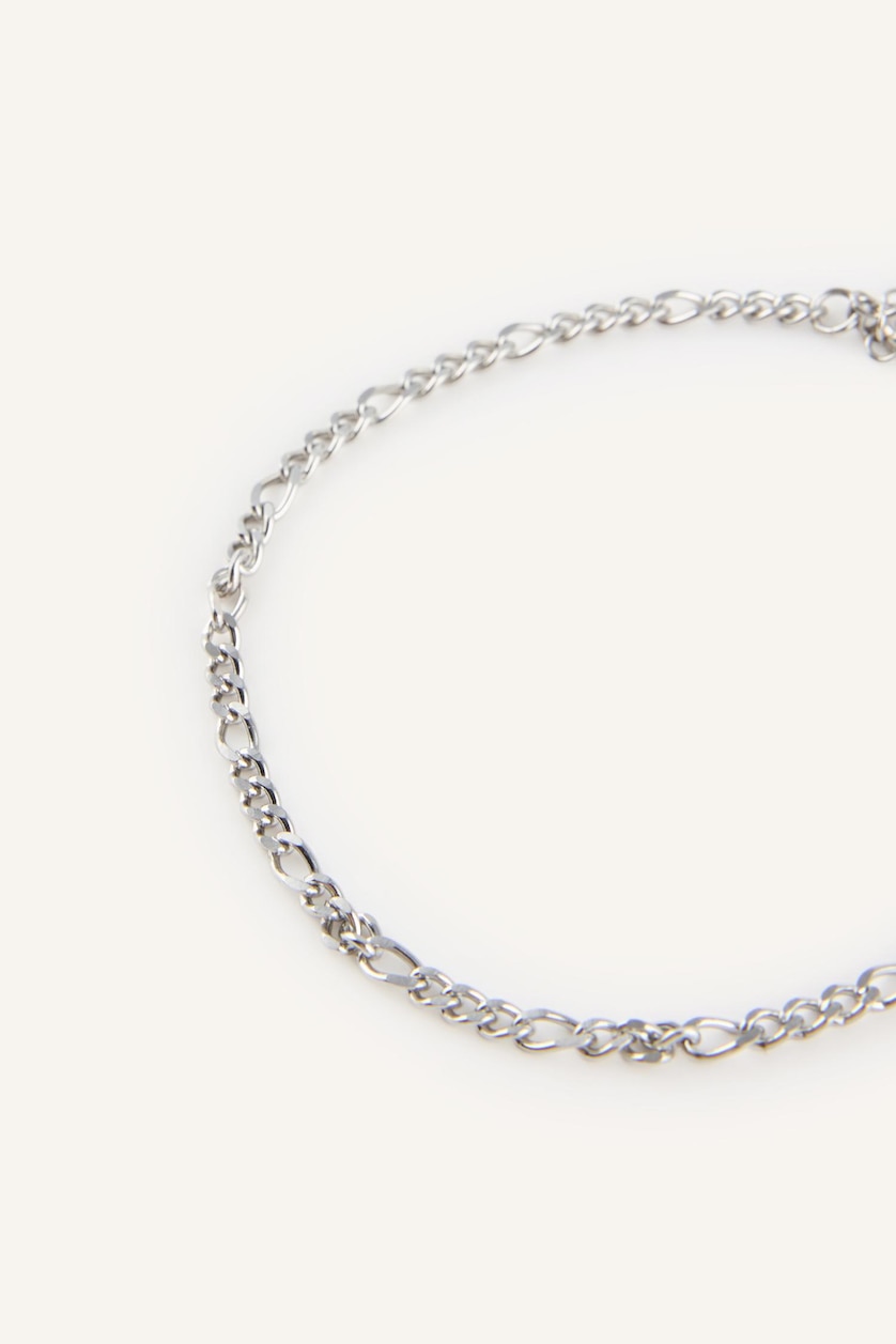 Men Gümüş Boy Silver Chain Steel Bracelet