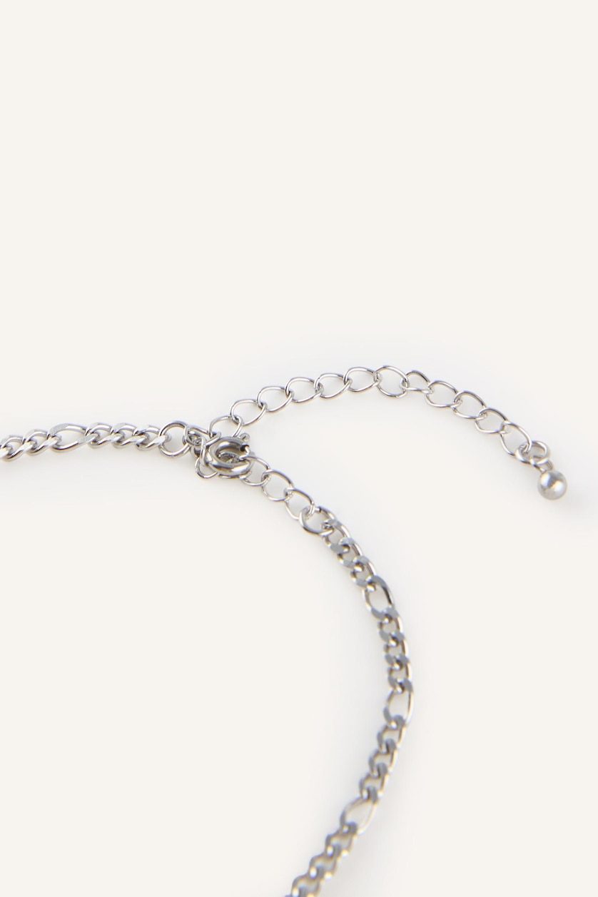 Men Gümüş Boy Silver Chain Steel Bracelet
