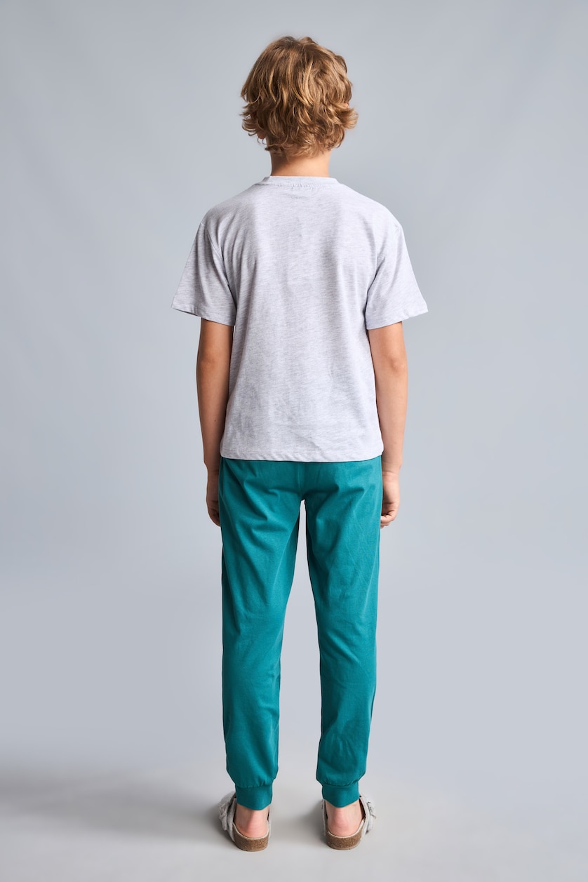 GARÇONS Gris Clair Ensemble Pyjama T-shirt imprimé et Pantalon de survêtement pour garçon