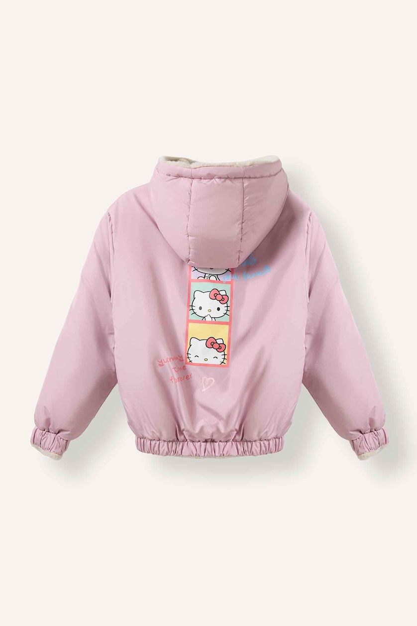 Қыздар Және Жасөспірімдер Ашық Раушан Hello Kitty куртка