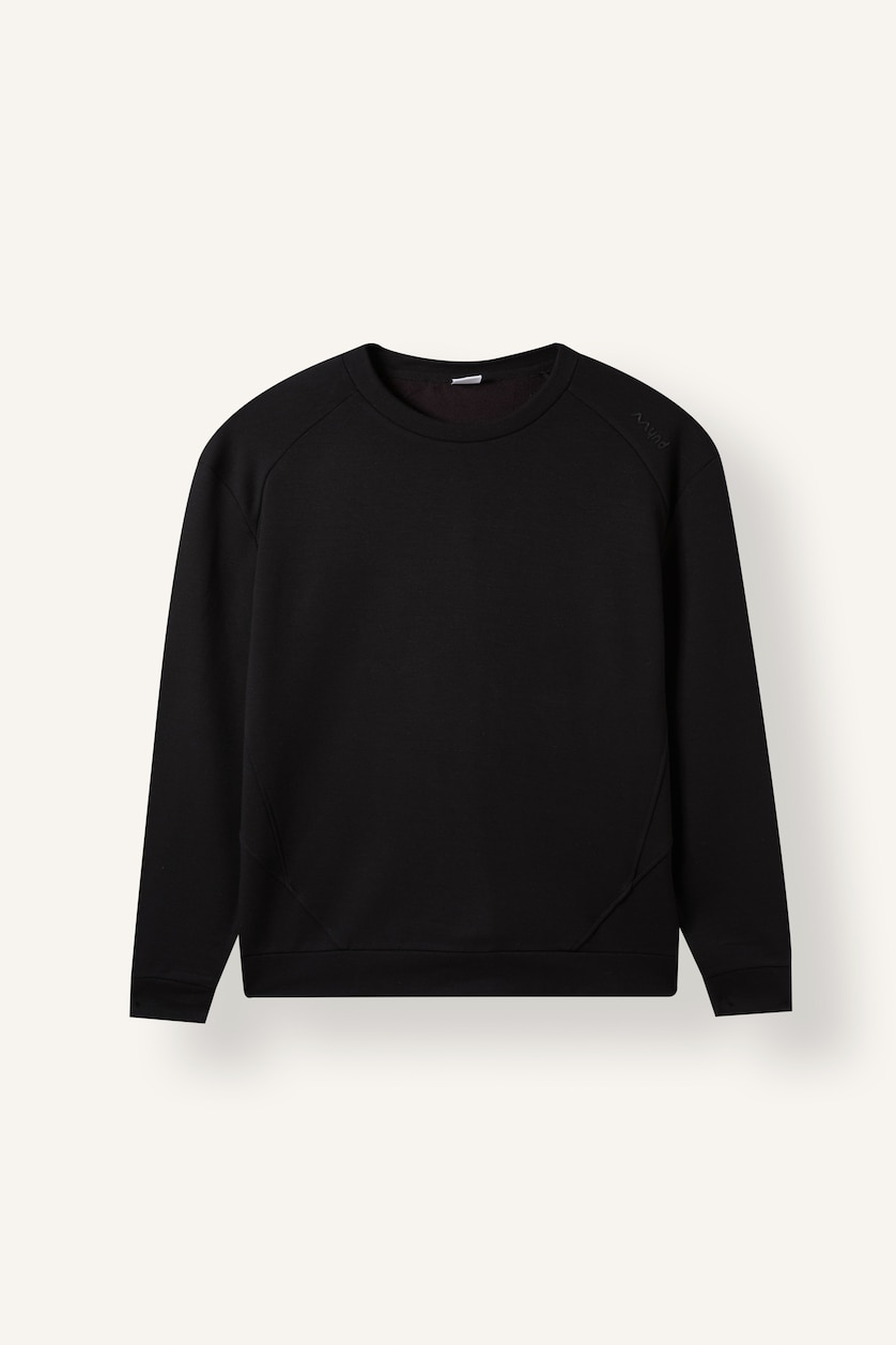 Men Black Standard Fit Sweatshirt