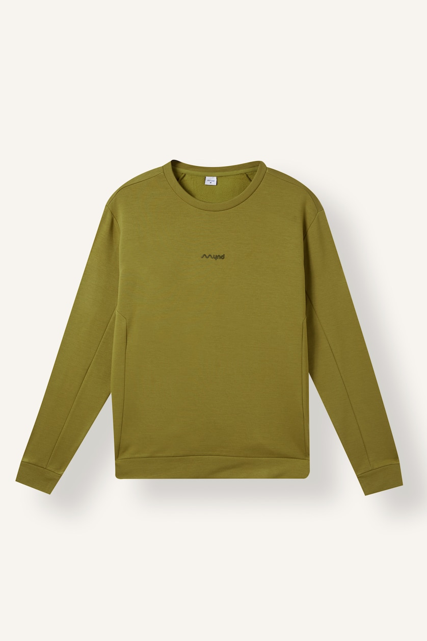 Men Khaki Standard Fit Sweatshirt