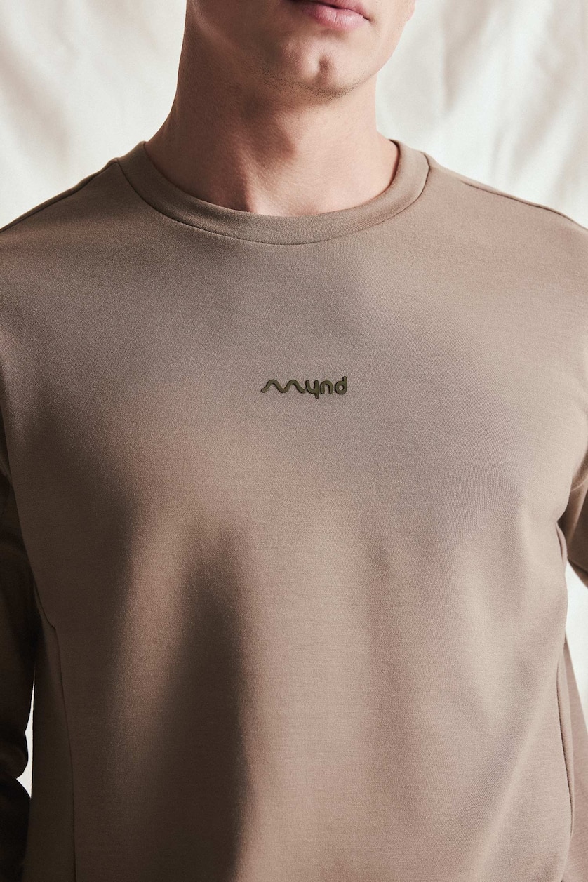 MESHKUJ Khaki Standard Fit Sweatshirt
