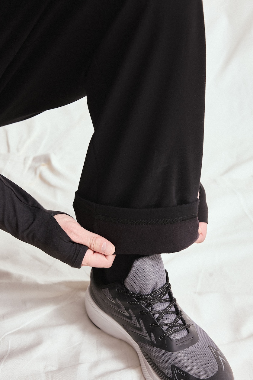 MESHKUJ Black Relax Fit Jogger