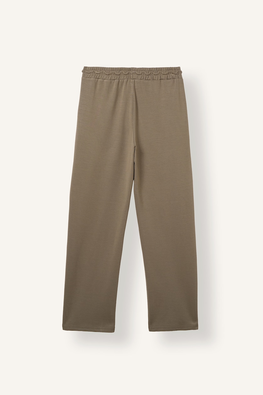 Erkek Haki Yan Biyeli Relaxed Fit Jogger