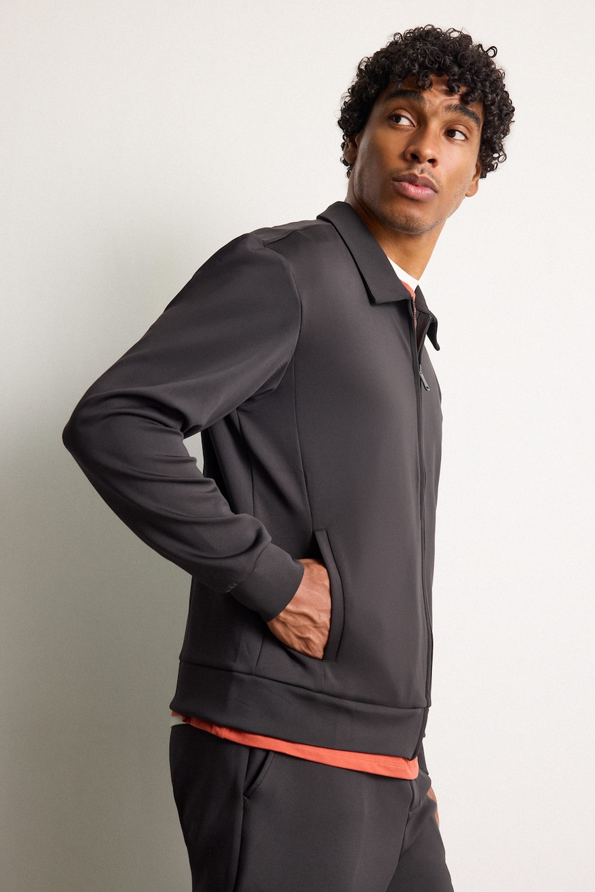 رجال أسود Standard Fit Cardigan