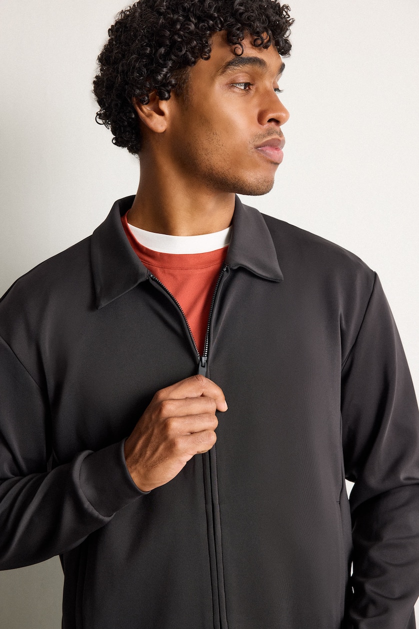 رجال أسود Standard Fit Cardigan